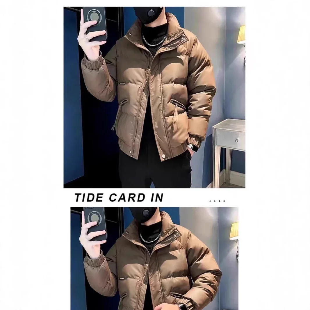 Осень/зима элитное модное мужское утепленное хлопковое пальто с