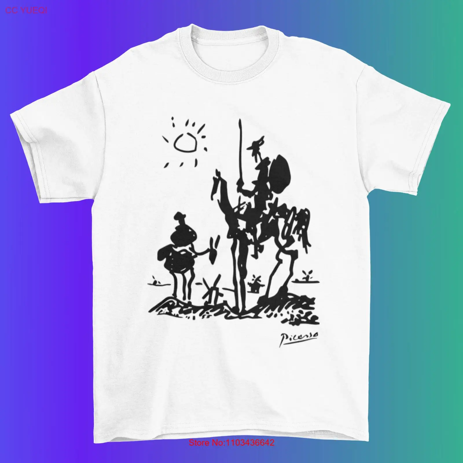 Футболка Don Quixote Picasso 1955/художественная футболка/100 Премиум хлопок