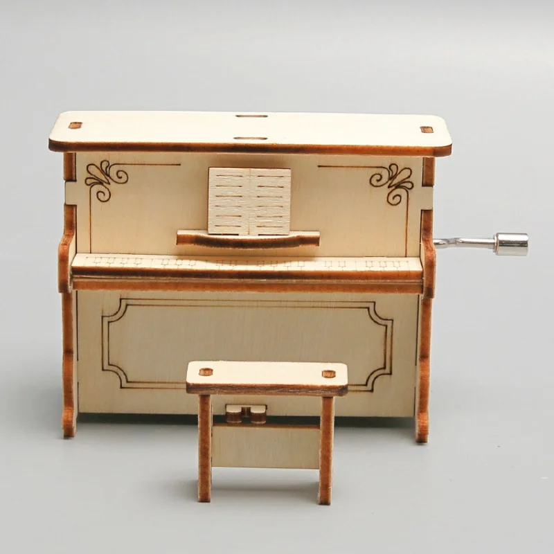 

Музыкальная шкатулка для фортепиано ручной работы из дерева