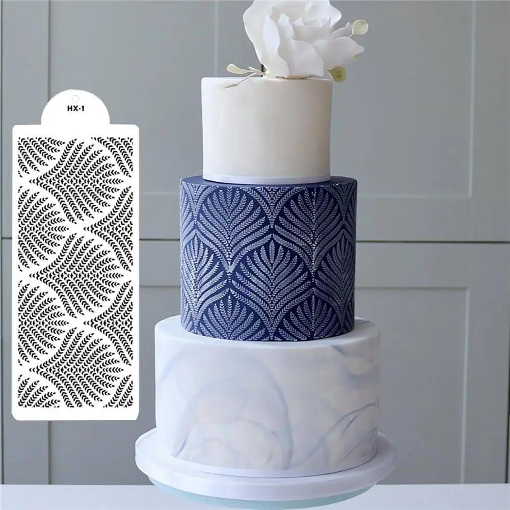 

Multi-Purpose Cake Stencil Easy to Clean Safe Cake Decorating Template Embossing Mold Cupcake Embosser