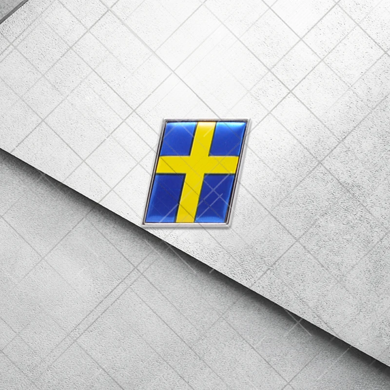 

Металлический 3D шведский флаг, логотип автомобиля, Стайлинг, задний багажник, эмблема с буквами, наклейка для Volvo XC90 XC70 V60 XC40 XC60 S40 S60 S80 V40 V50 B5