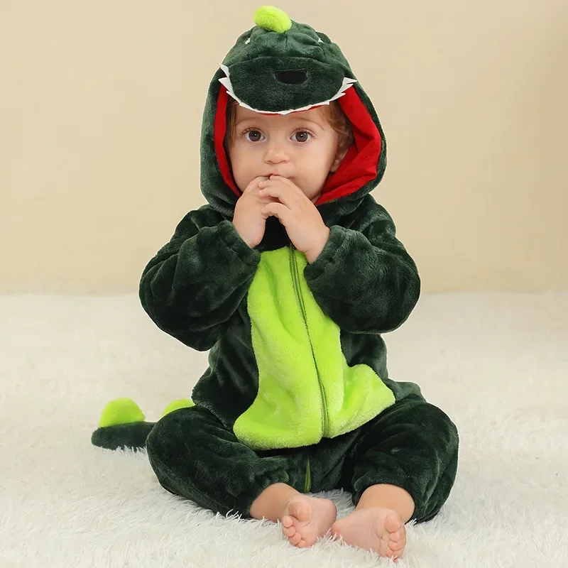 Новые пижамы кигуруми для малышей одежда детская костюмы косплея динозавра дня