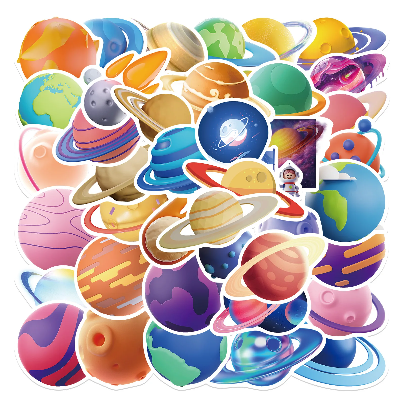 

10/30/50PCS Colorful Cartoon Star Stickers Graffiti Decals Kids Toy DIY Laptop Phone Luggage Fridge Car Waterproof Sticker Gift