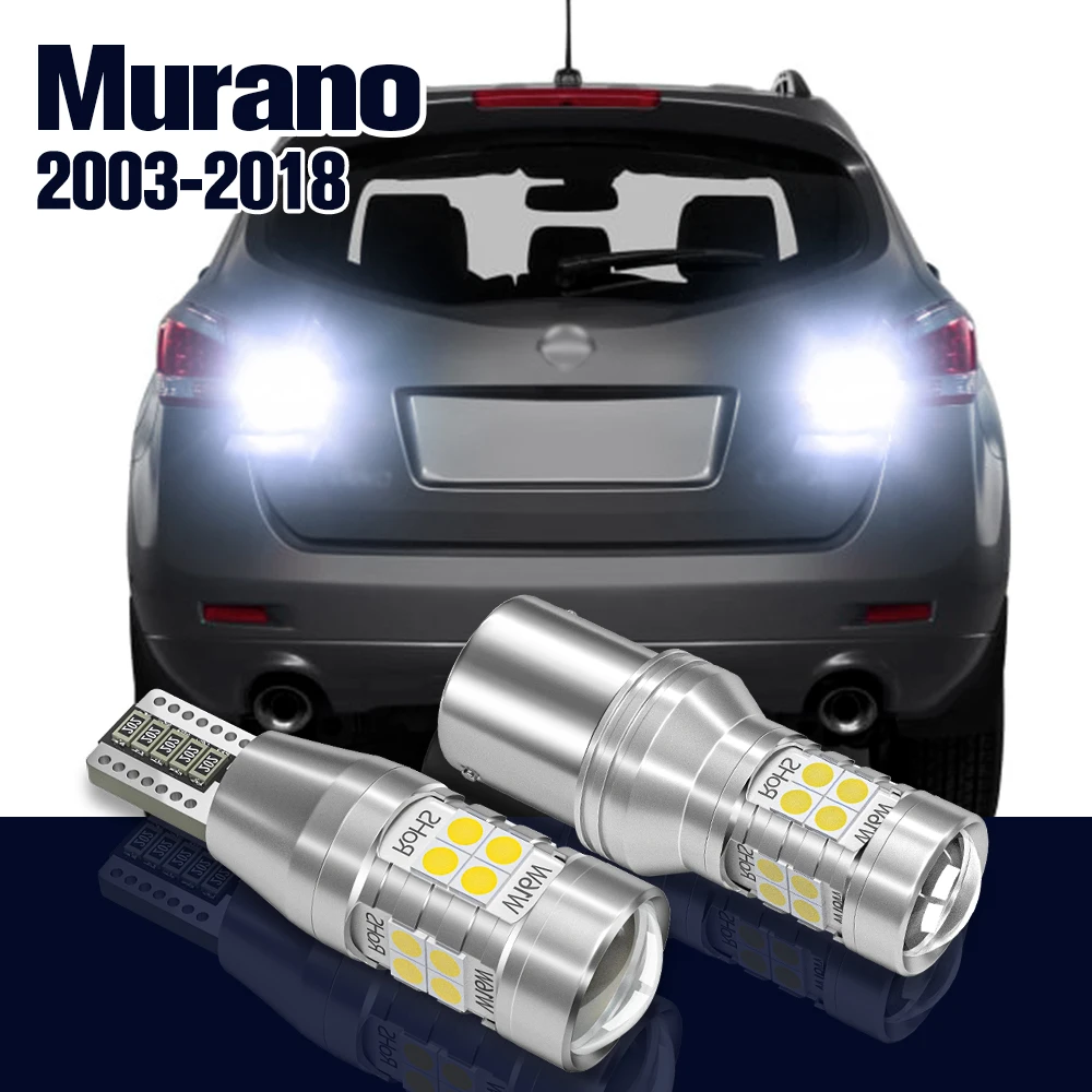 

Reverse Light 2x LED Bulb Backup Lamp For Nissan Murano 1 Z50 2 Z51 3 Z52 Accessories 2003-2018 2012 2013 2014 2015 2016 2017