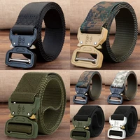 3 8x125cm mens belt army outdoor hunting tactical multi function combat marine corps canvas for nylon alloy men jeans belt