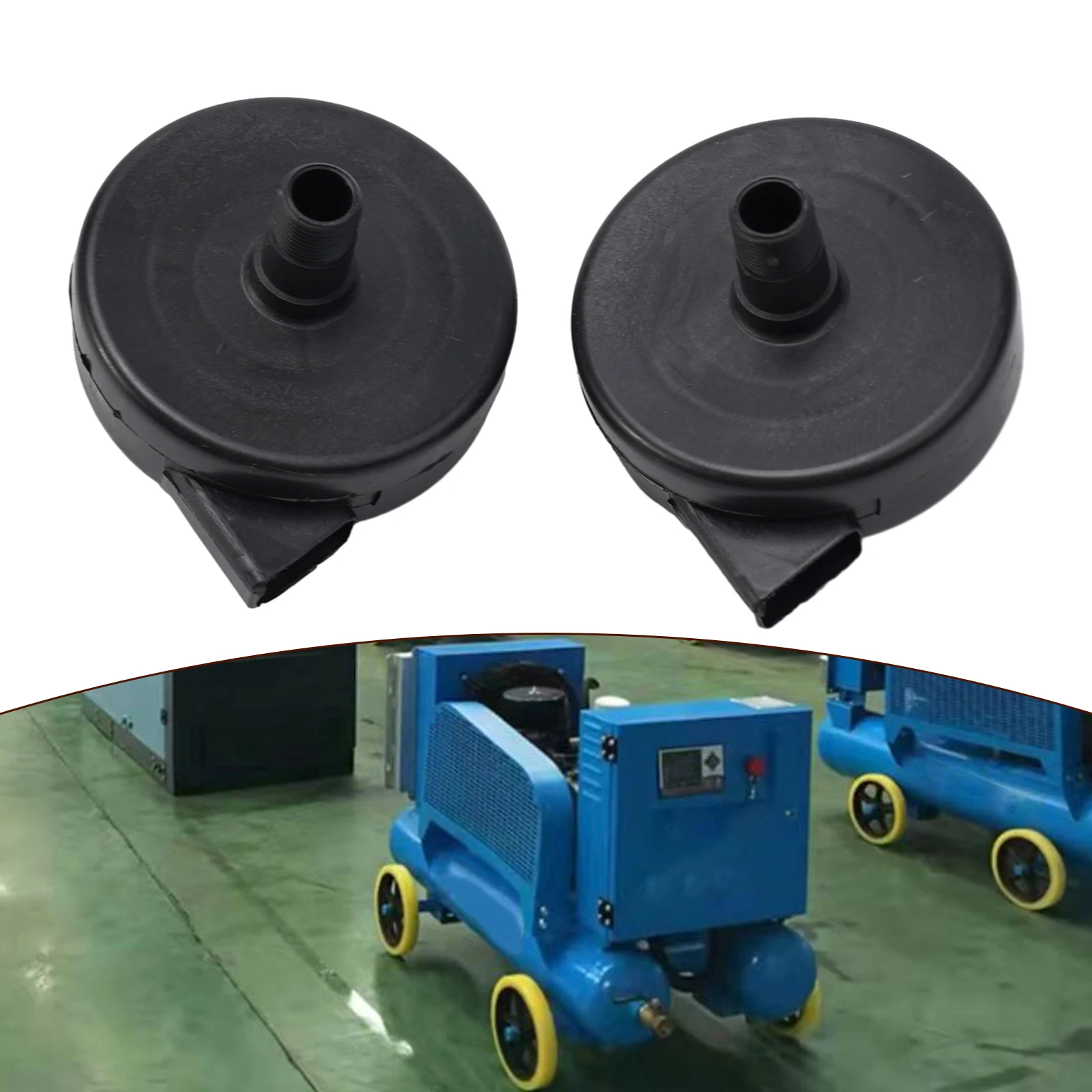 2 шт. 16 мм черный пластиковый глушитель с наружной резьбой воздушный фильтр