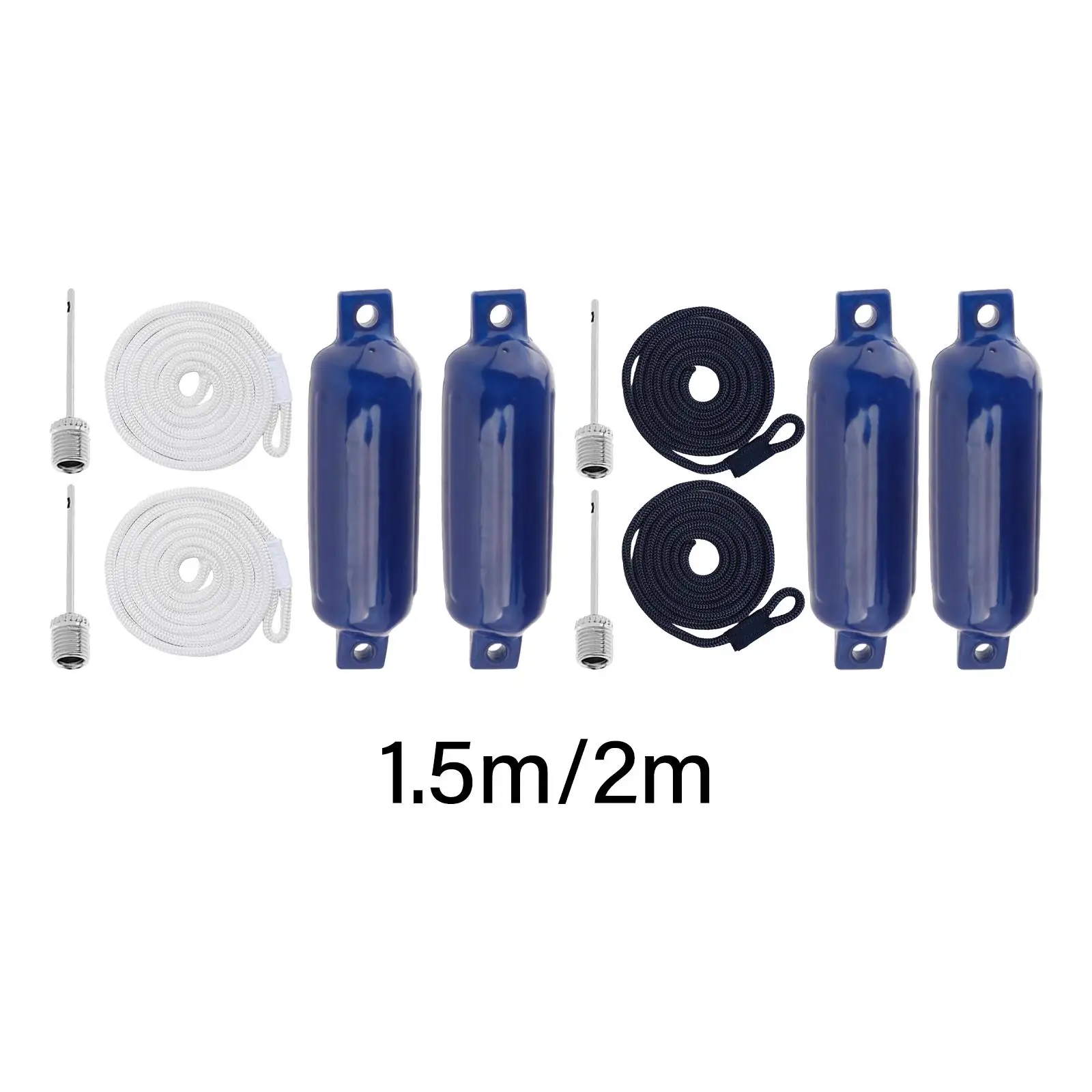 

Boat Fendesr with Ropes and Needles Boat Bumpers Inflatable Marine Boat Bumper for Sailboats Docking Yacht Fishing Boats