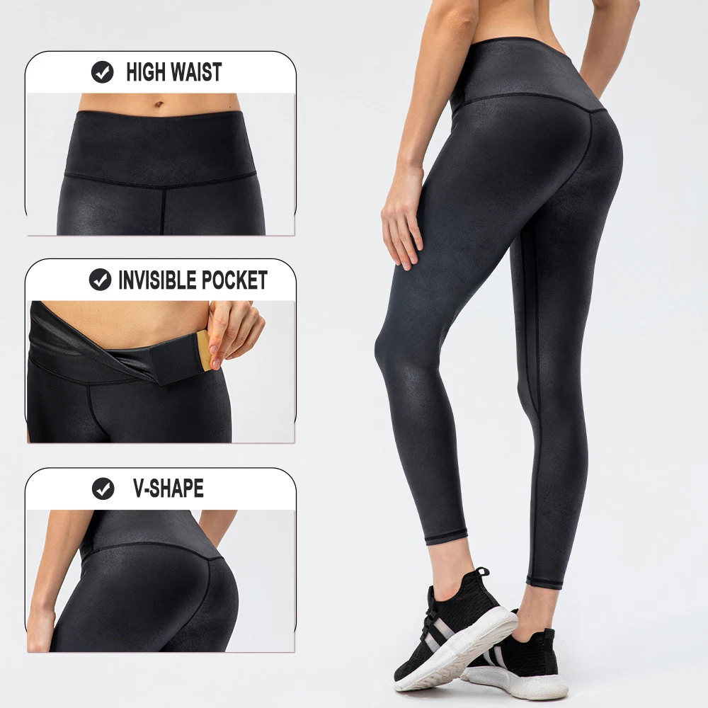 

Women Matt Printing Leather Leggings Autumn New Pants Elastic Slim Leggings Null Winter Sexy Legging Gym Clothing Fitness Tights