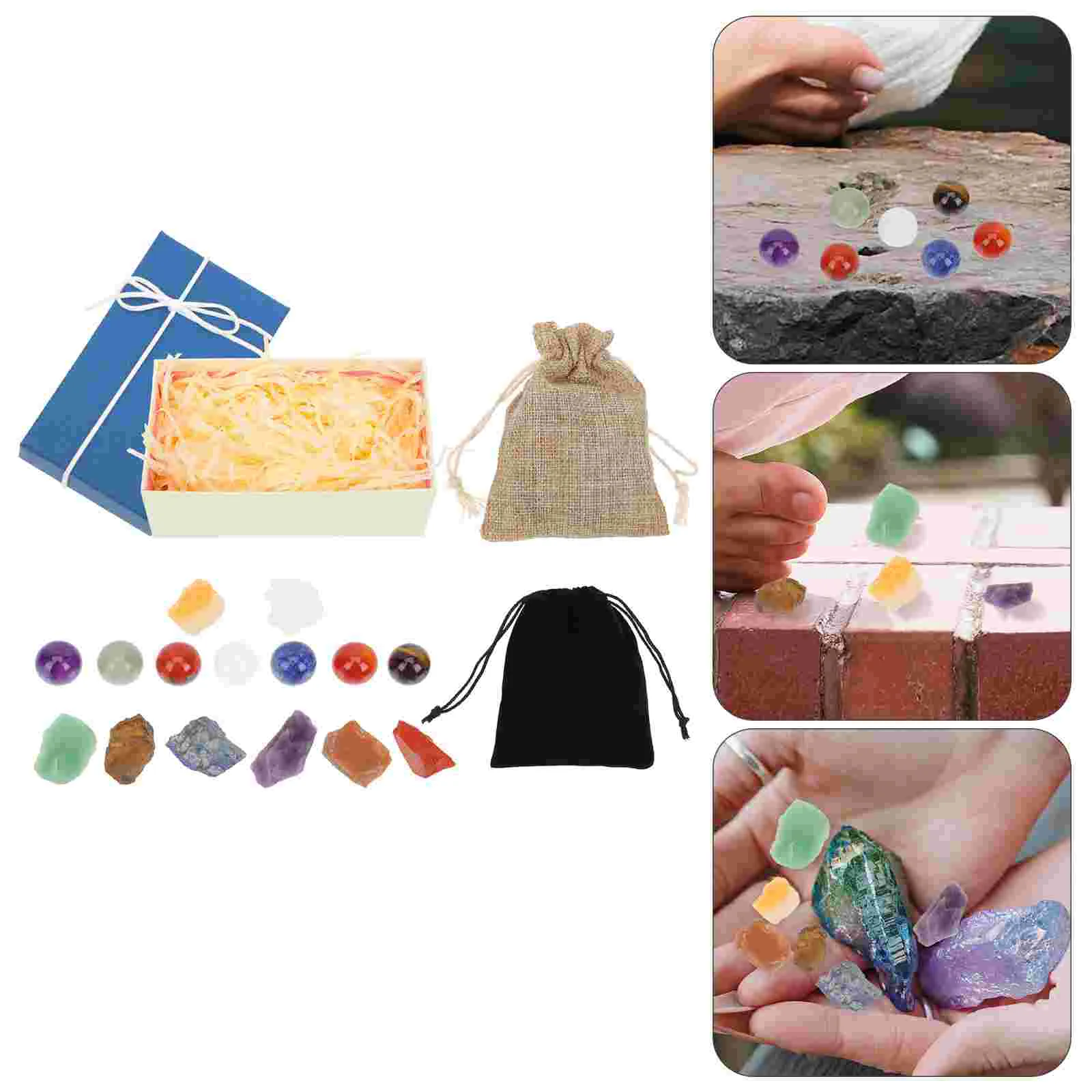 

1 Set Healing Crystal Stones Healing Meditation Stones Crystal Meditation Stones
