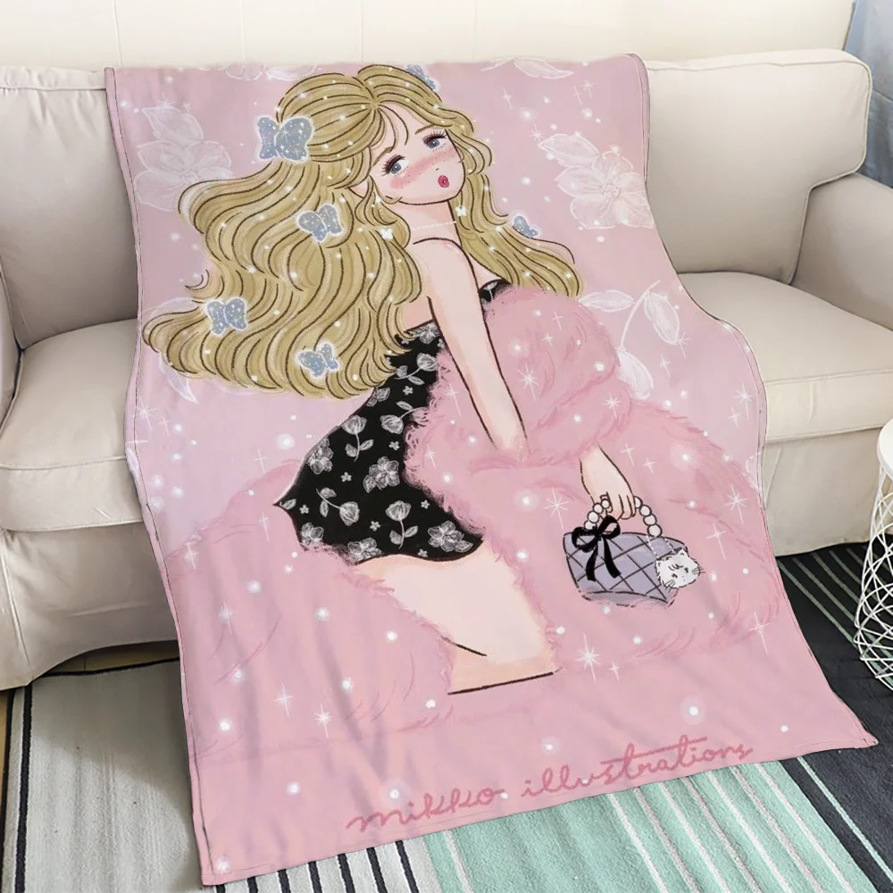 Мягкое И Плюшевое Одеяло Из Флисовой Ткани Mikko Для Декоративного Использования