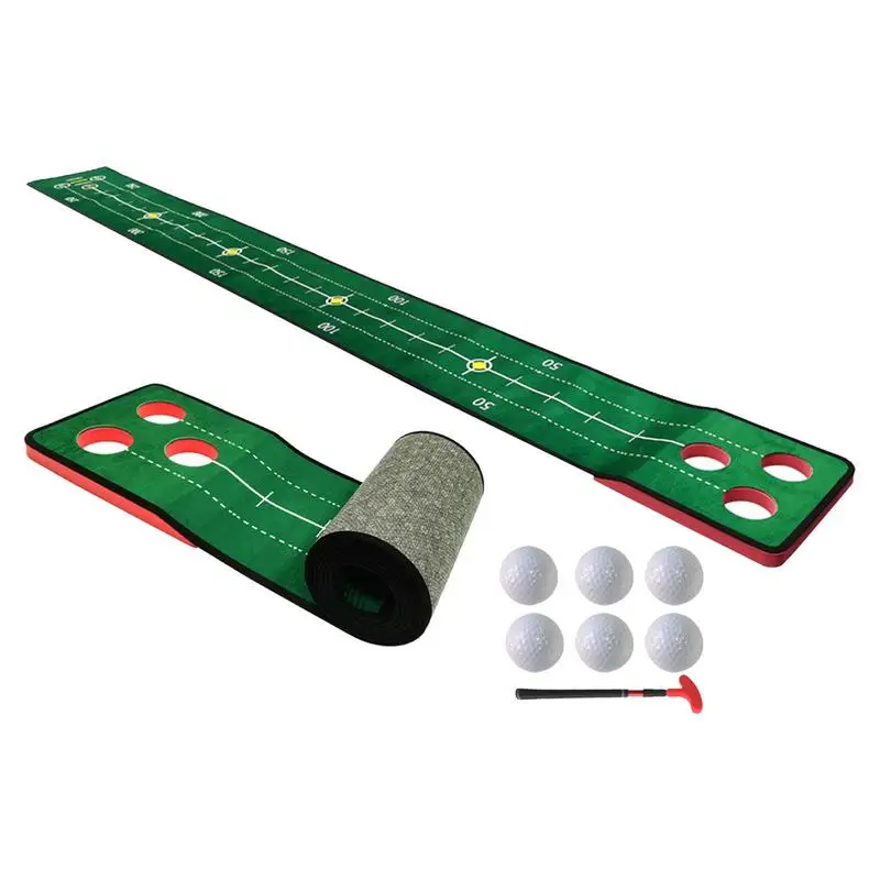 

Putting Green Indoor Set 9.8ft Golf Training Simulators Golf Supplies Home Golf Accessories Suitable For Men With A Push Rod