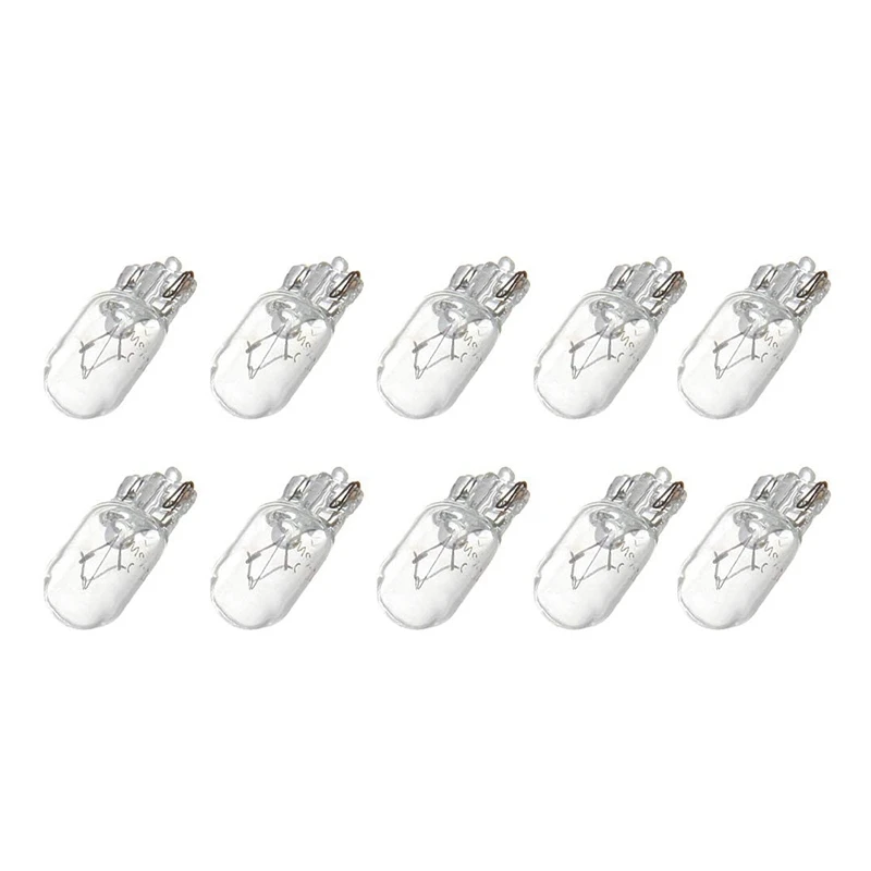 

Car T10 12V 5W 168 194 W5W Halogen Light Bulb Instrument Cluster Gauge Dash Lamp Reading Lights , 10 Pack Warm