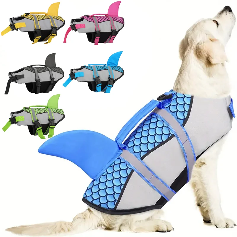 

Pet Dog Life Jacket Vest Enhanced Buoyancy Small Dogs Swimming Clothes Safety Vest with Handle for Medium Large Dogs