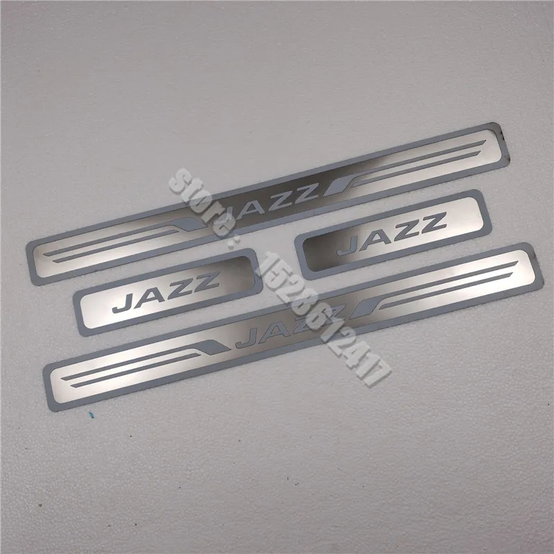 

Накладка на порог из нержавеющей стали/Накладка на дверь автомобиля для Honda JAZZ 2020-2022, наклейки на пороги, приветственная педаль, аксессуары для автостайлинга