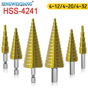 Ступенчатое сверло из быстрорежущей стали, 4-32 мм