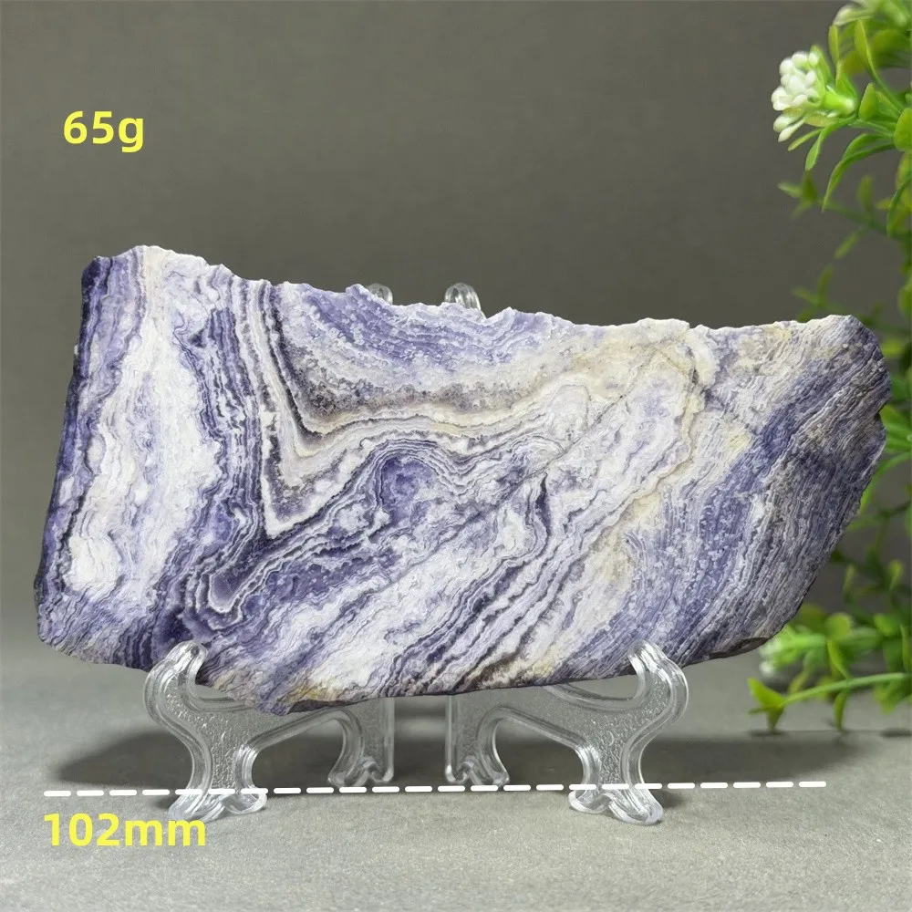 

Natural Rare Purple Peacock Mineral Raw Stone Slice Reiki Meditation Witchcraft Chakra Energy Healing Home Decoration+Bracket