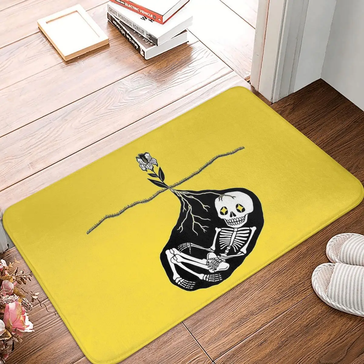 

Underground Skeleton Bath Non-Slip Carpet In Utero Light Mode Living Room Mat Entrance Door Doormat Floor Decor Rug