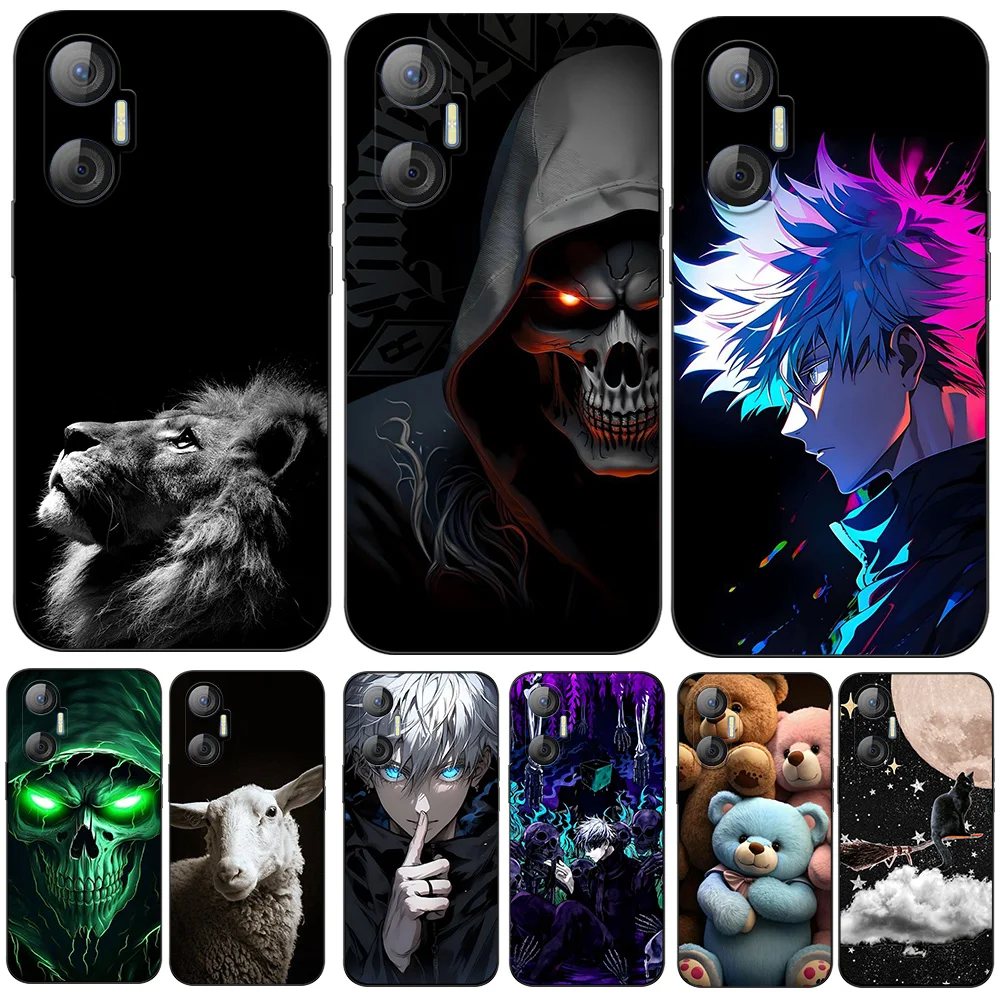 Фотообои для Tecno pova neo чехол LE6J фотообои с черепом скелетом овечкой львом