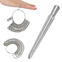 1 set ring mandrel stick finger gauge ring sizer professional jewelry tools measuring jewelry sizing tools equipment dropshiping