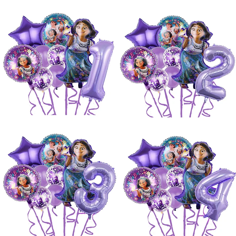 

9 шт., декоративные шары в виде цифр, 32 дюйма