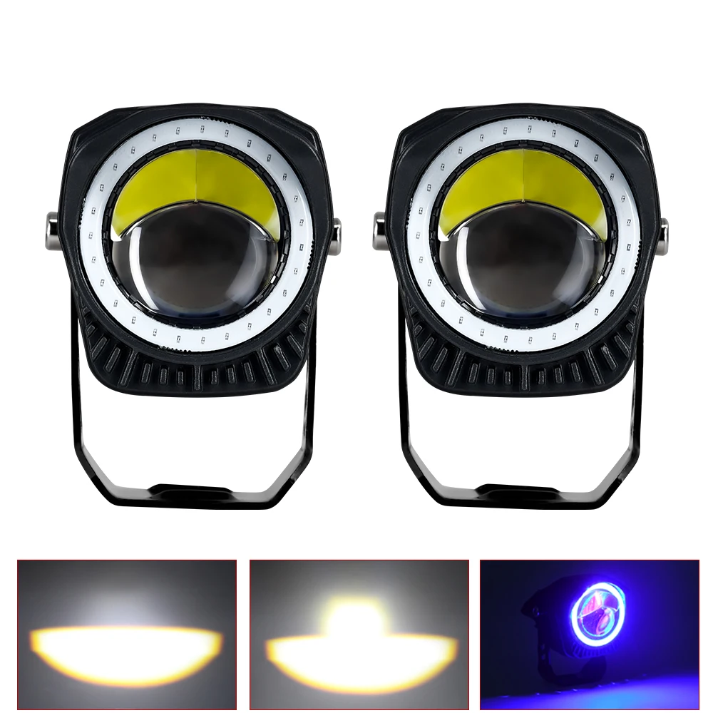 

Мотоциклетные светодиодные фары с высоким маяком 3000k/6000k, прожекторы, линзы проектора, 12 В Barra Led для ATV, грузовика, велосипеда, внедорожника, UTV