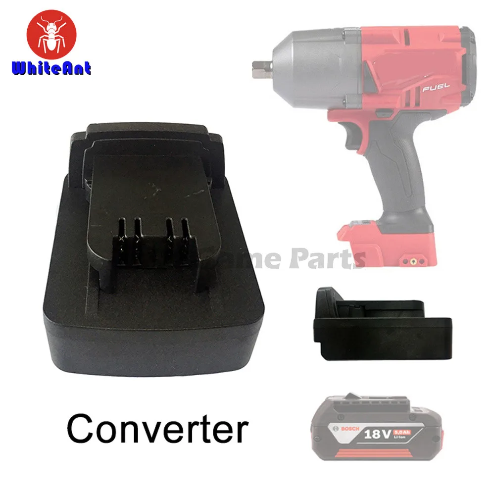 For Bosch 18V Lithium Battery Converter Adapter Convert To For Milwaukee 18V M18 Power Tools BS18ML
