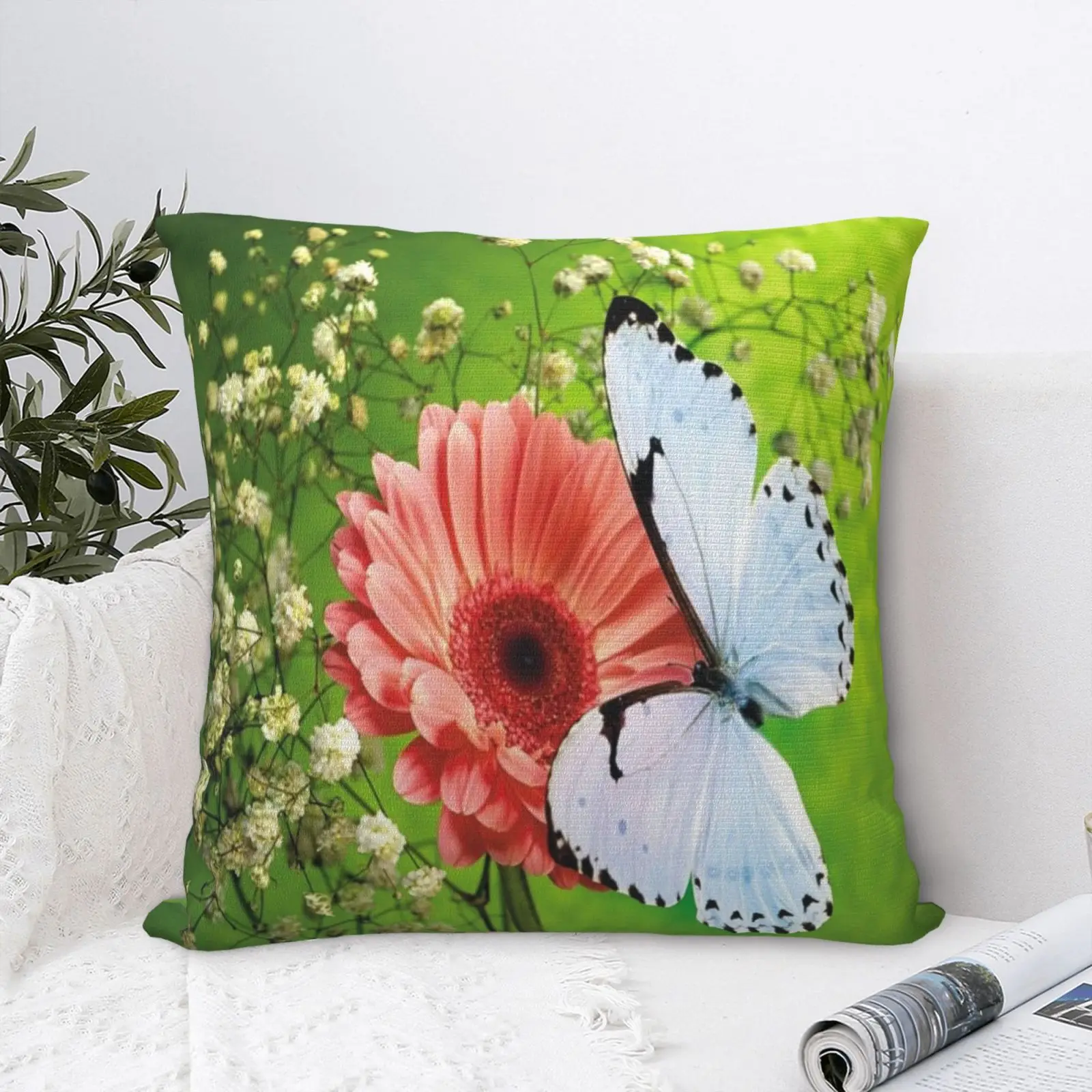 

Colorful Butterfly 9 Pillow Case With Zipper Body Pillow Cushions Cover Pillow Covers Decorative Black Living Room Body Pillow