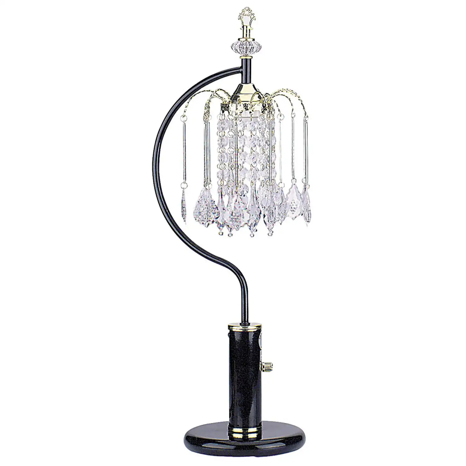 

27"H Table Lamp With Crystal-Inspired Shade