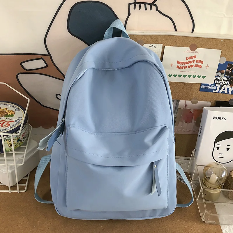 

Junior high school bag female Korean high school simple Harajuku Ulzzang backpack versatile college student backpack winter