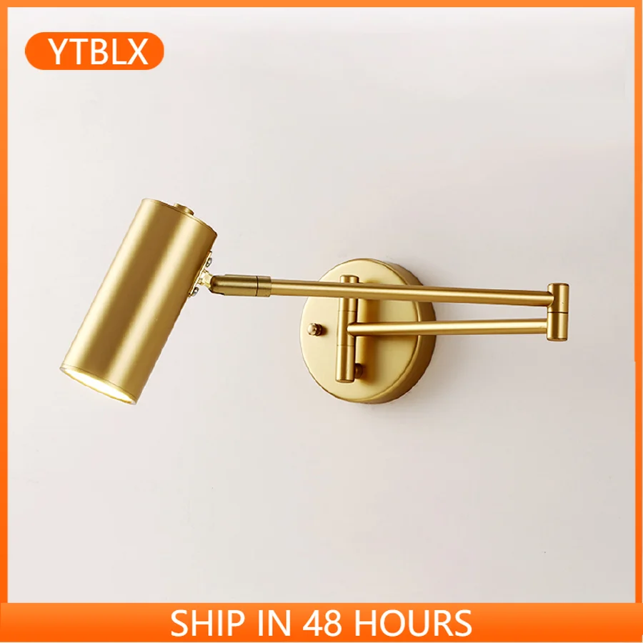 

Zerouno Foldable LED Book Lights Long Arm Aluminum Wall Mounted Led Reading Light for Home Bedroom Study Night Reading Led Bulbs