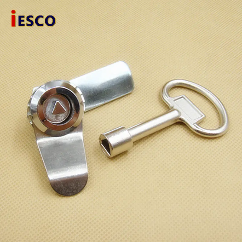 

iESCO electrical box lock distribution box lock triangle turn tongue lock electrical box lock accessories 20pcs
