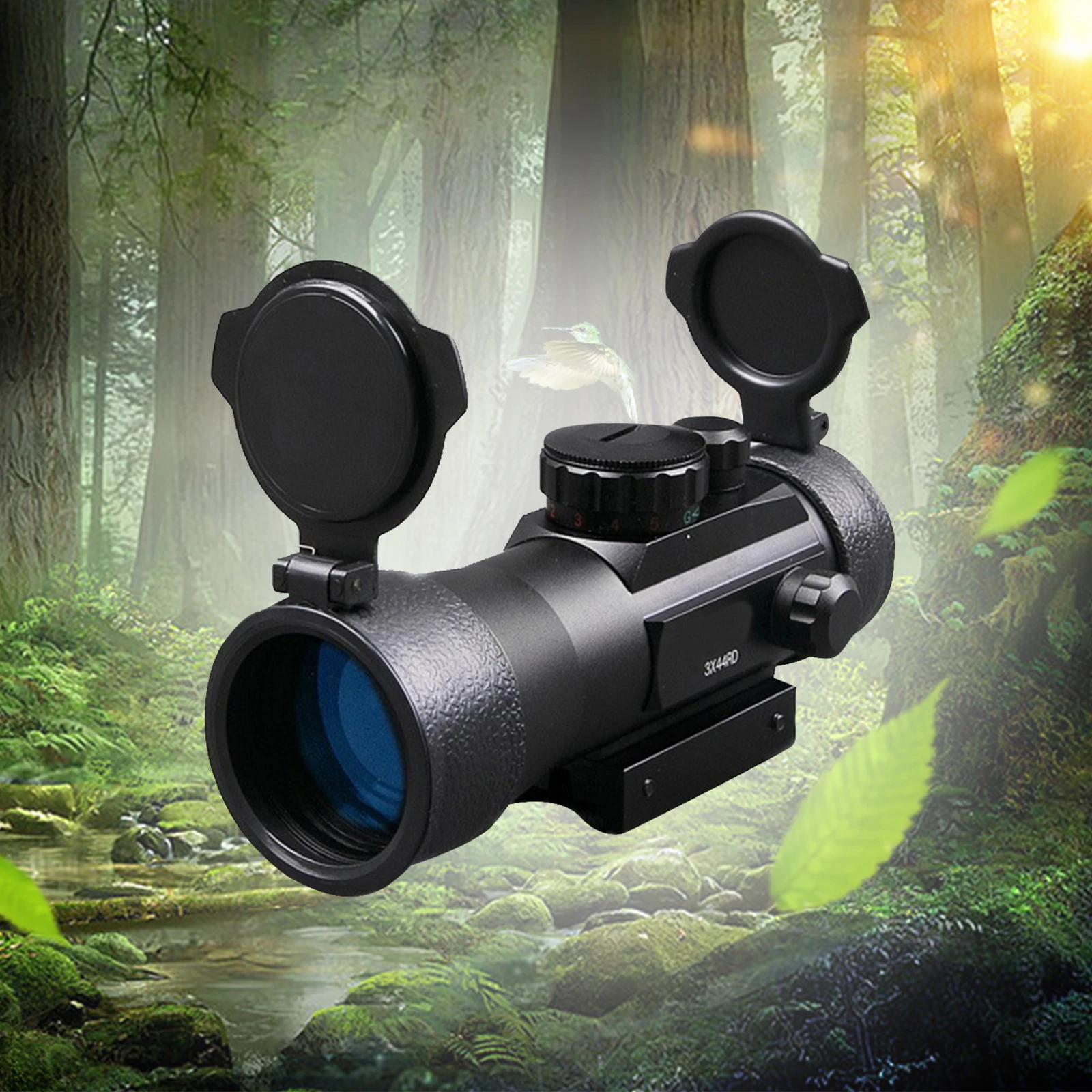 

3X44RD Inner Red Green Dot Sight 2x Holographic Scope Tactical Equipment Outdoor Hunting Shooting Accessories Collimator