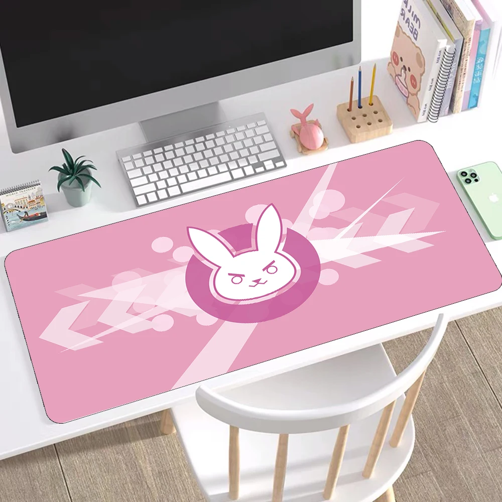 Anime Girl Kawaii 90x40 Large MousePad XXL Anime Mousepad Gaming Accessories Carpet Rabbit Head Logo DVA Pioneer Gaming Mousepad