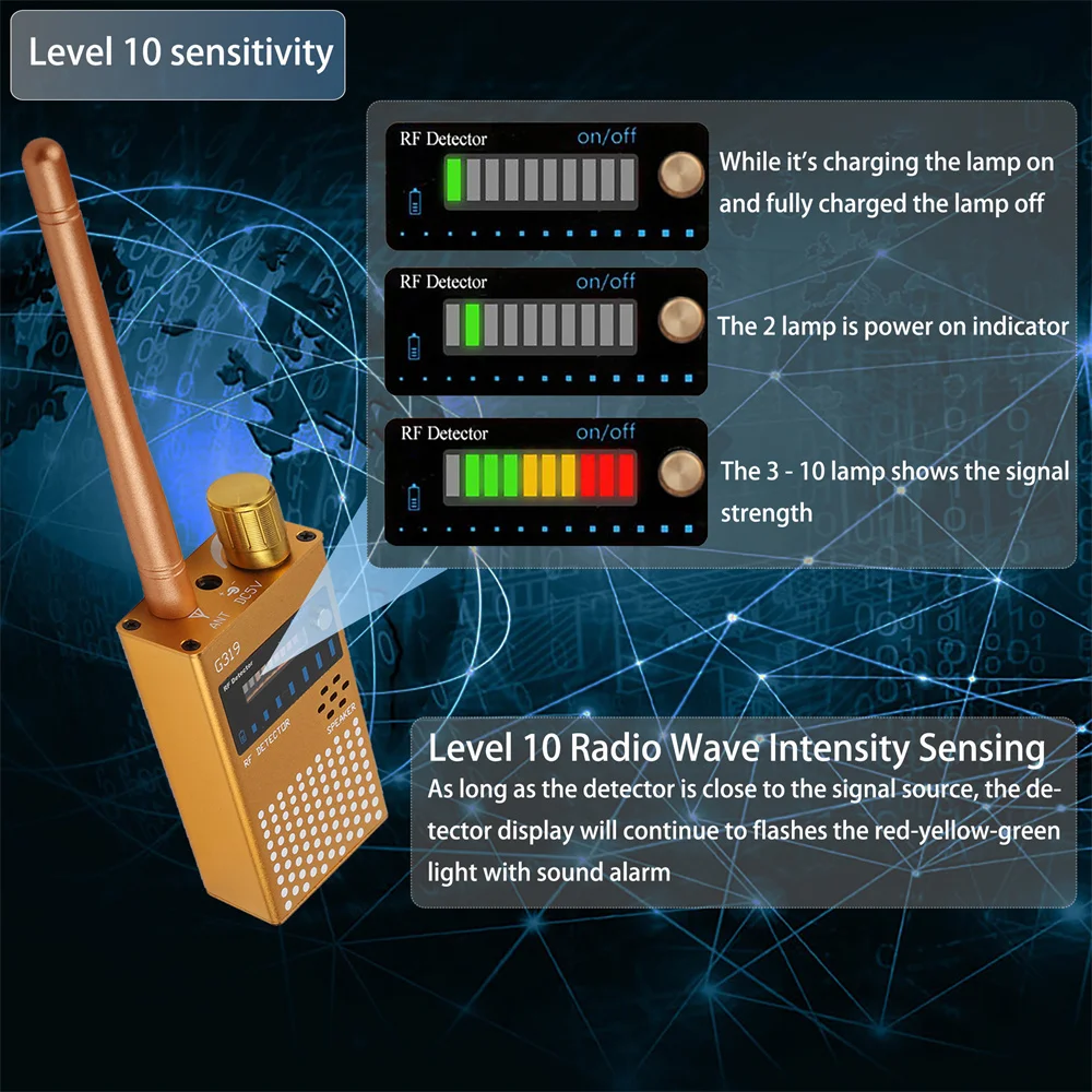 G618W G319 анти-шпионский беспроводной Радиочастотный детектор сигнала GSM GPS-Трекер