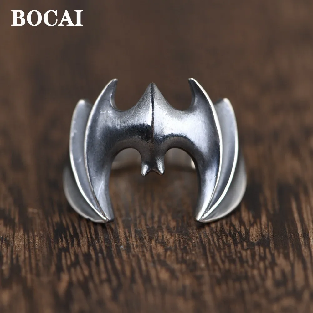 Кольца BOCAI S925 из стерлингового серебра для мужчин и женщин новые модные простые