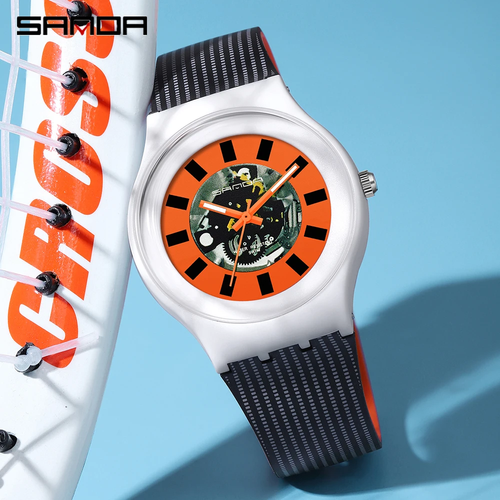

SANDA New Creative Trend Hot Sell Waterproof Sport Watche Women Men Fashion Quartz Wristwatch Casual Men Clock Relogio Feminino
