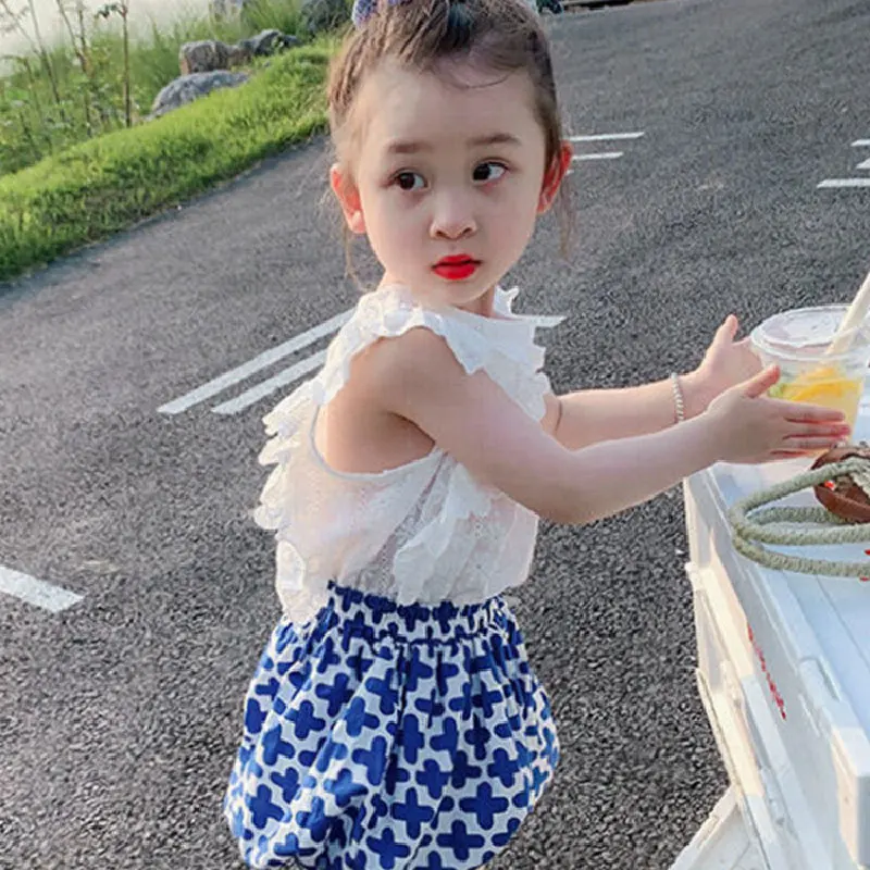 

Рубашка летняя с круглым вырезом, без рукавов, простая повседневная модная мягкая удобная дизайнерская рубашка стандартной длины для девоч...