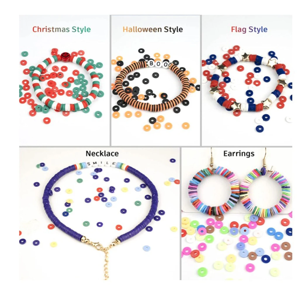 

6000 шт./набор, многоразовые бусины для браслета