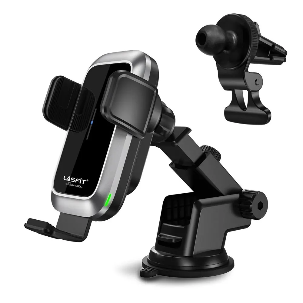 

Wireless Car Charger ,15W/10W/7.5W Fast Car Charger Mount Auto-Clamping, Windshield Dash Air Vent Phone Holder for iPhone Samsun