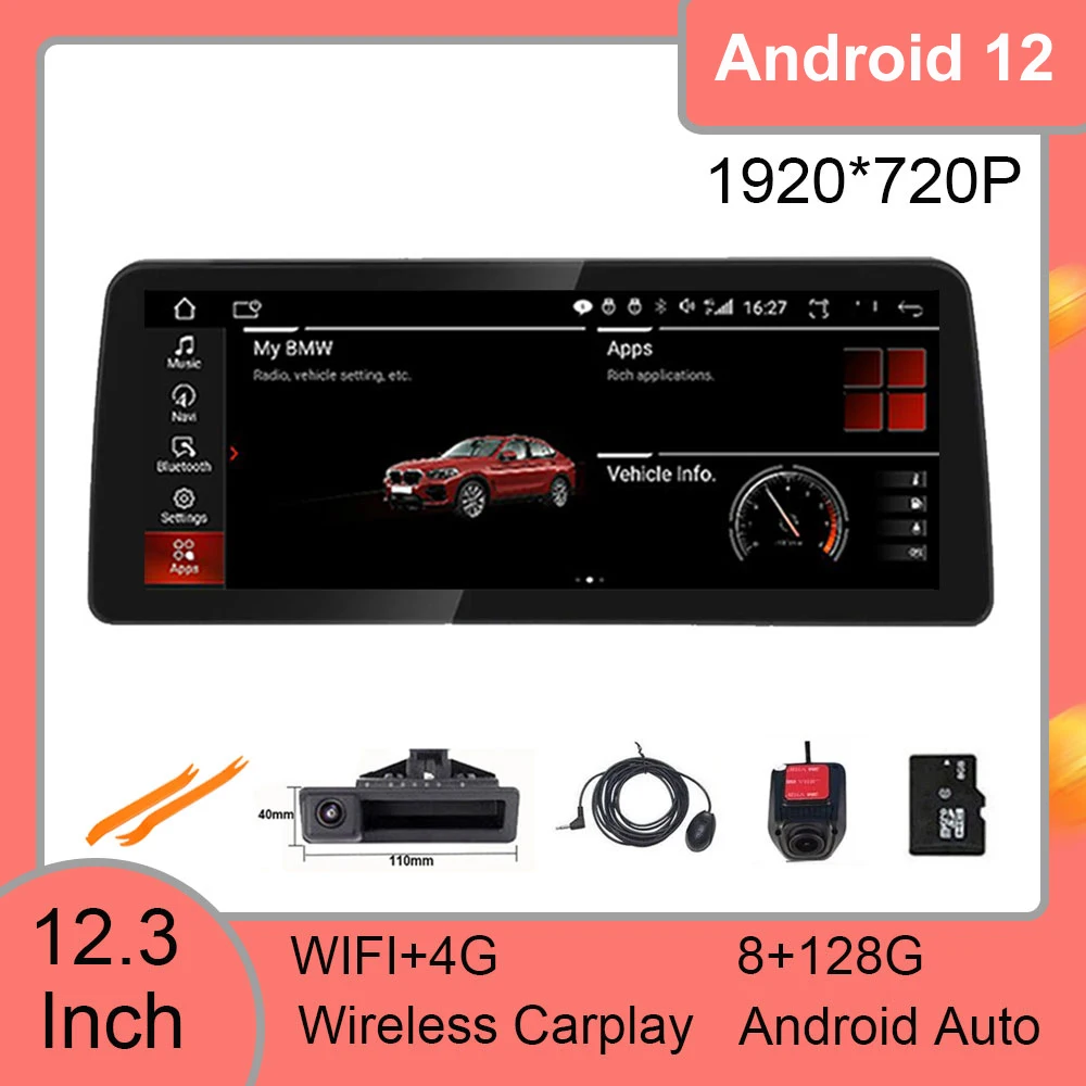 Автомагнитола на Android 12 автомобильный радиопроигрыватель мультимедийный