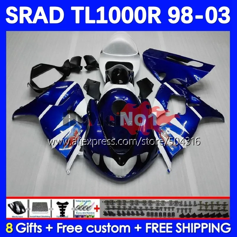 

Корпус для SRAD TL1000 TL 1000 R 1000R 98 03 25No.14 TL1000R 98 99 00 01 02 03 1998 1999 2000 2001 2002 обтекатель заводской синий