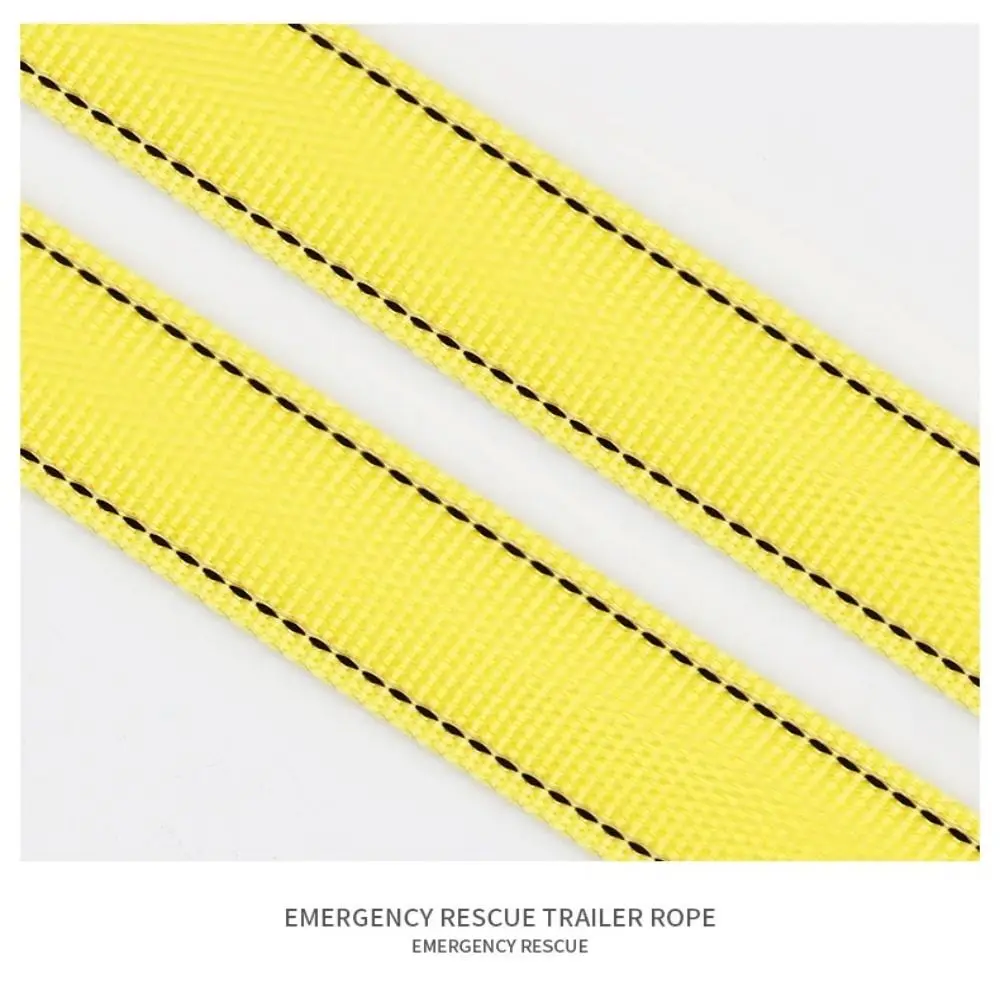 Практичный 5-тонный автомобильный буксирный трос 4 м двухслойный утолщенный