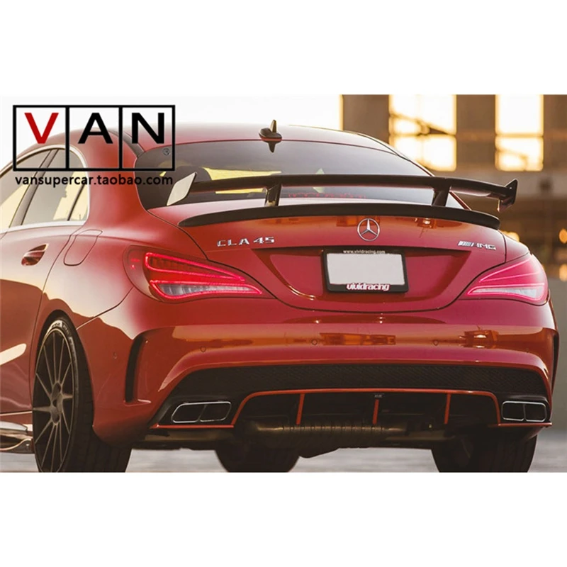 Спойлер GT крышка крыла для Mercedes-Benz CLA CLASS W117 CLA45 задний спойлер багажника из