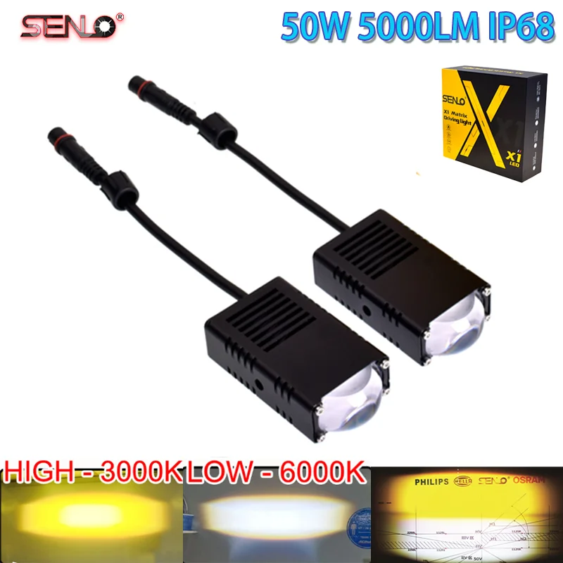 2 шт. светодиодные фонари для мотоциклов аксессуары противотуманные фары