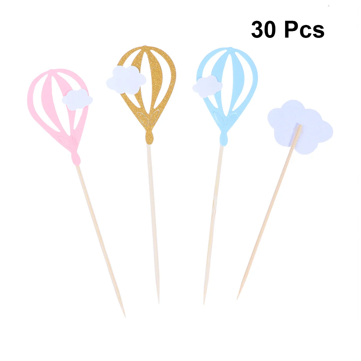 30 шт. воздушные шары в виде белых облаков топперы для тортов капкейков маффинов