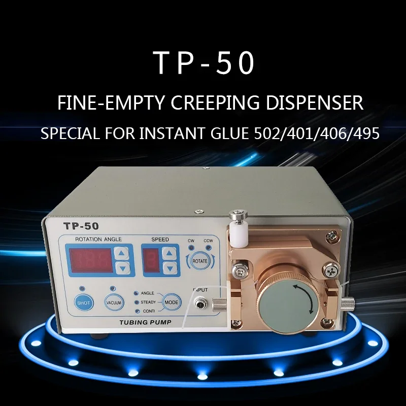 MT-410/TP-50 Segmented Digital Display Dispenser 220V/10W Automatic Peristaltic Glue Applicator Water Instant Dry