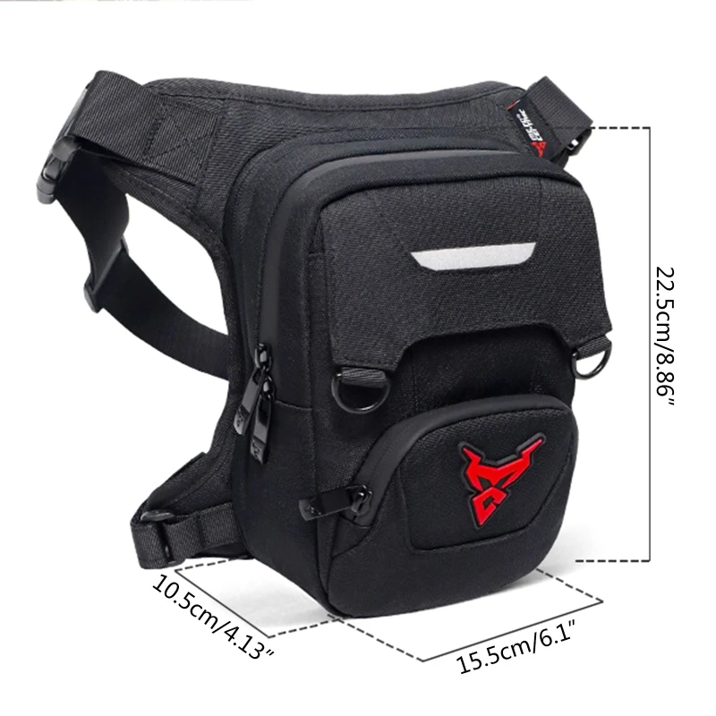 

Oxford Cloth Waist Bag Fanny Pack Racing Drop Leg Bag Motorcycle Outdoor Bag