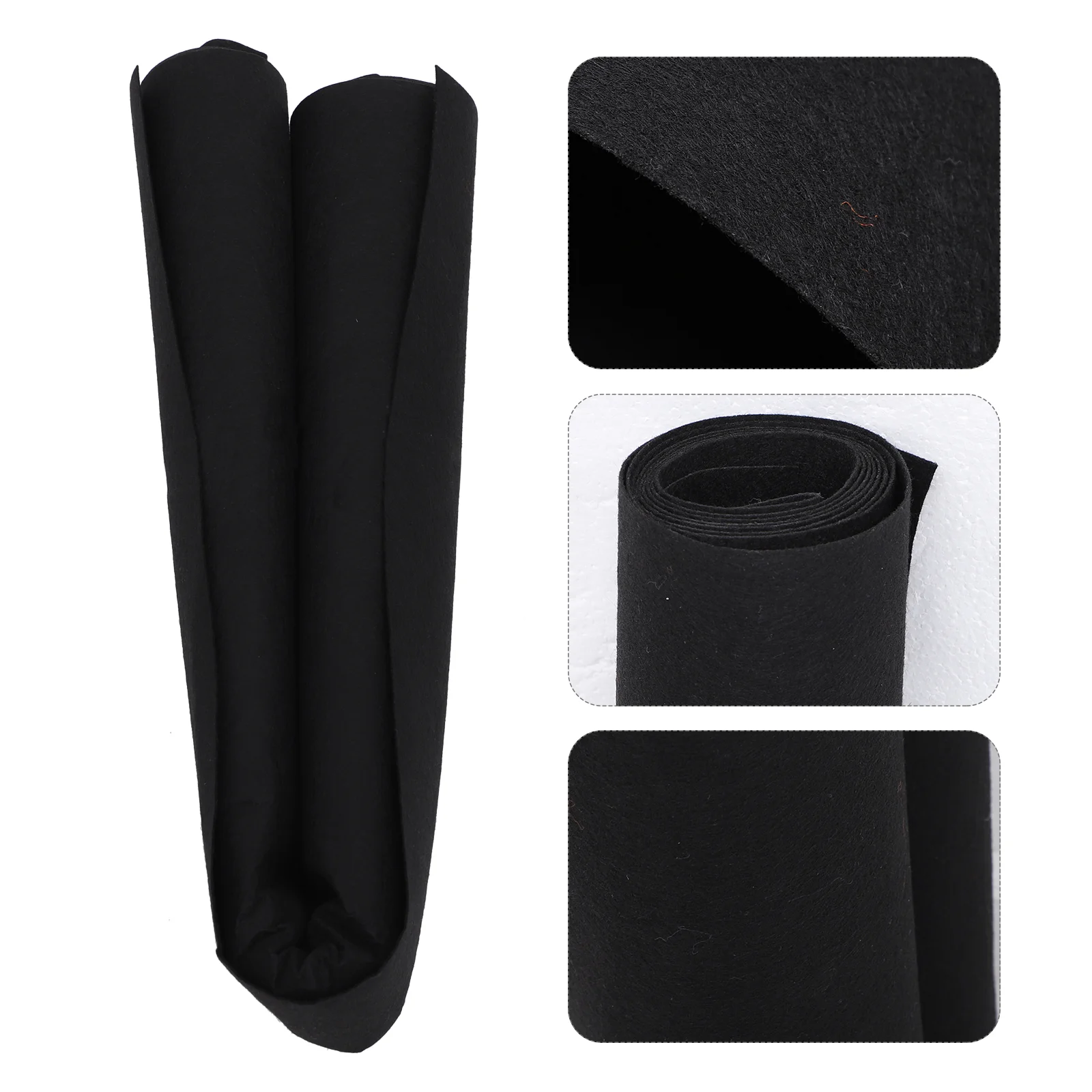 

Flame Retardant Felt Cloth Welding Blanket Industrial Fabric Auto Body Repair Fire Curtain Black