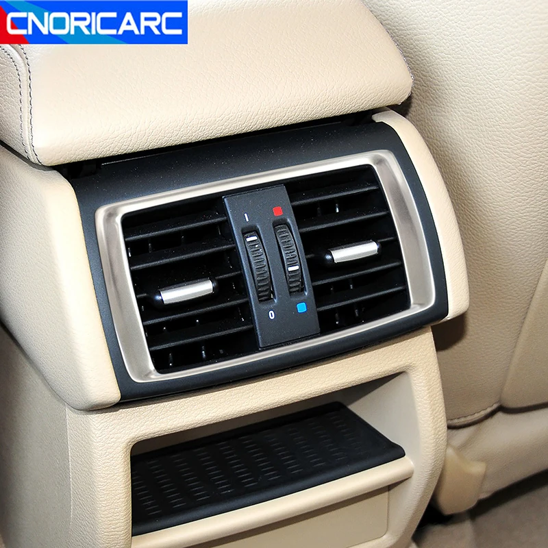 

Stainless Steel Car Rear Air Conditioner Outlet Frame Trim Sticker For BMW X3 F25 X4 F26 2014-2017 Interior Accessories