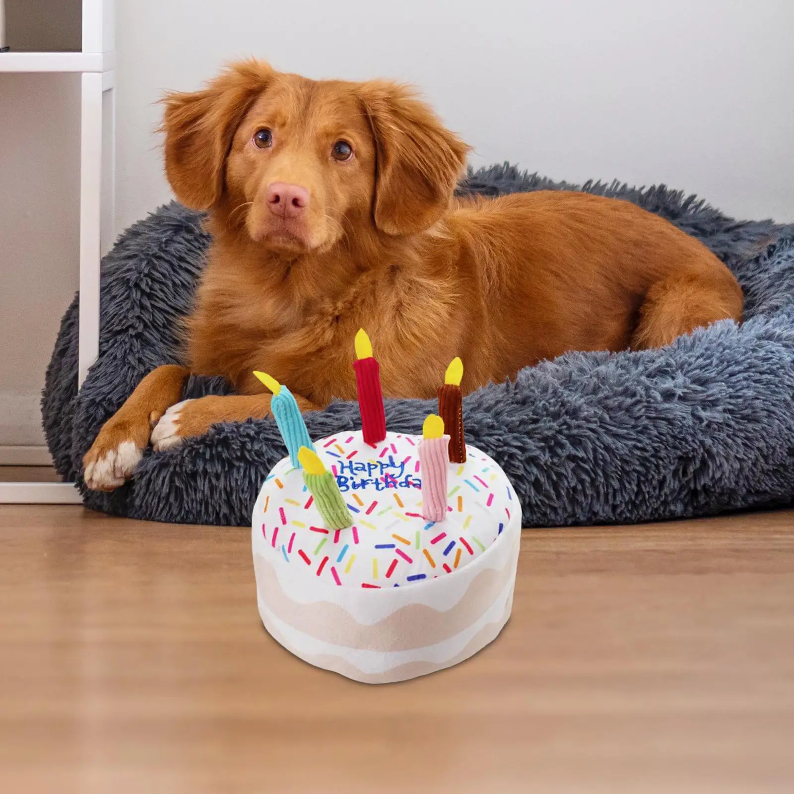 

Собака торт игрушка тренировочные игрушки Кот писклявые игрушки Kitty Торт на день рождения собака жевательная игрушка